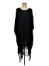 BCBGMAXAZRIA Solid Black Poncho Size XS - photo 1
