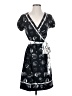 BCBGMAXAZRIA Graphic Black Cocktail Dress Size S - photo 1