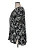 Catherines 100% Rayon Paisley Black Short Sleeve Blouse Size 0X - photo 5
