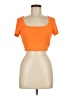 Shein Orange Short Sleeve T-Shirt Size 6 - photo 1