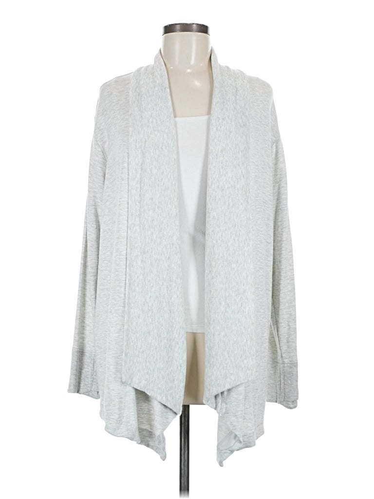 Pre-owned Athleta Cardigan Sweater In Gray
