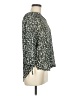 Fun2Fun 100% Polyester Animal Print Green 3/4 Sleeve Blouse Size M - photo 4