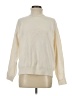 Zara Solid Ivory Turtleneck Sweater Size M - photo 1
