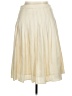Bloomingdale's 100% Polyester Solid Ivory Formal Skirt Size 14 - photo 2