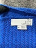 Ten Sixty Sherman 100% Acrylic Chevron-herringbone Blue Turtleneck Sweater Size L - photo 7