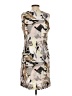 Charlie Graphic Tan Cocktail Dress Size S - photo 2