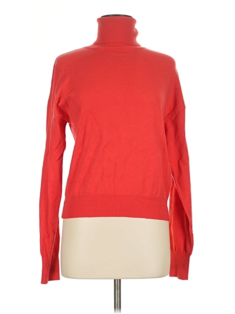 Pre-owned Double Zero Turtleneck Sweater In Red
