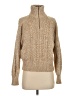 Darling Tweed Tan Turtleneck Sweater Size XS - photo 1