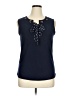 Adele & May Blue Sleeveless Blouse Size XL - photo 1