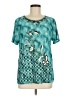 Victoria Teal Short Sleeve Blouse Size Med - Lg - photo 1