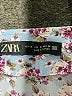 Zara 100% Polyester Floral Blue Skort Size S - photo 3