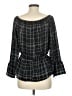 Moa Moa 100% Polyester Black 3/4 Sleeve Blouse Size M - photo 1