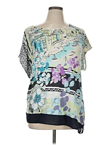 Christopher & Banks Short Sleeve Blouse (view 1)