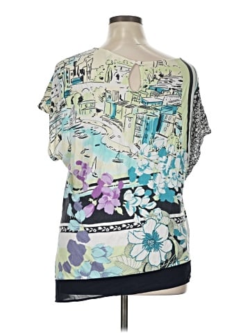 Christopher & Banks Short Sleeve Blouse (view 2)