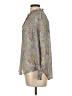 alex & lili 100% Polyester Paisley Gray Long Sleeve Blouse Size L - photo 5