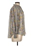 alex & lili 100% Polyester Paisley Gray Long Sleeve Blouse Size L - photo 4
