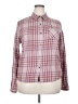 PrAna Plaid Burgundy Long Sleeve Button-Down Shirt Size XL - photo 1