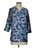 Unbranded Paisley Blue 3/4 Sleeve Blouse Size S - photo 1