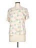 Appleseeds Floral Pink Short Sleeve Blouse Size L - photo 1