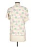 Appleseeds Floral Pink Short Sleeve Blouse Size L - photo 2
