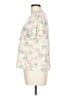 Appleseeds Floral Pink Short Sleeve Blouse Size L - photo 5