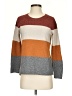 Pinque Color Block Brown Pullover Sweater Size S - photo 1
