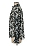 Chico's Floral Silver Long Sleeve Blouse Size Med (1) - photo 5