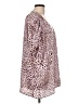 CAbi 100% Polyester Animal Print Pink 3/4 Sleeve Blouse Size L - photo 4