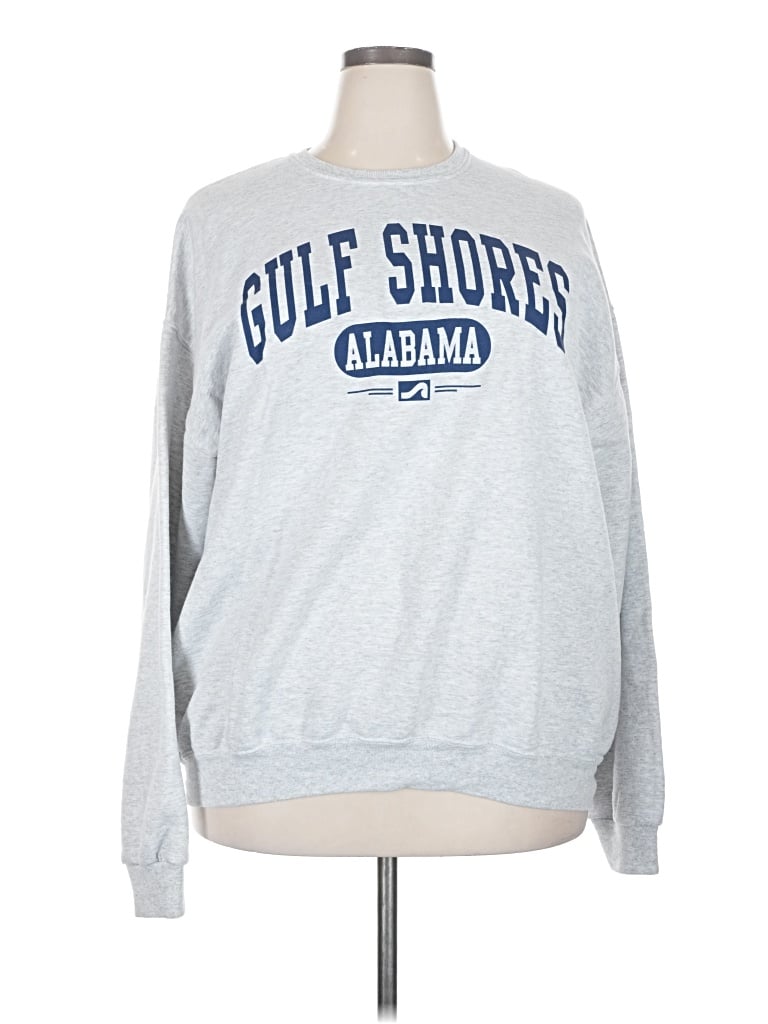 Pre-owned Jerzees Sweatshirt In Silver