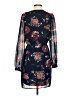 Lulus 100% Polyester Floral Blue Cocktail Dress Size S - photo 2