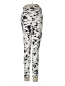 IVL Collective Print White Leggings Size 6 - photo 2