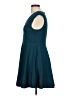 Forever 21 Solid Teal Cocktail Dress Size L - photo 5