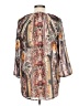 Tanzara 100% Polyester Ivory 3/4 Sleeve Blouse Size L - photo 2