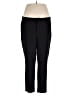 Just Fab Solid Black Dress Pants Size XL - photo 1