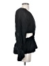 Something Navy Black Long Sleeve Blouse Size S - photo 4