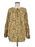 Hayden 100% Polyester Gold Long Sleeve Blouse Size M - photo 1
