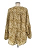 Hayden 100% Polyester Gold Long Sleeve Blouse Size M - photo 2