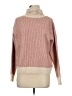 Staccato Color Block Pink Pullover Sweater Size M - photo 1