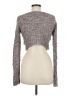 Louna 100% Polyester Tweed Gray Cardigan Size M - photo 2