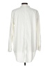 Eileen Fisher 100% Organic Cotton Ivory Long Sleeve Button-Down Shirt Size L - photo 2