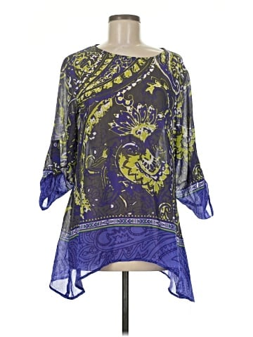 MULTIPLES 3/4 Sleeve Blouse (view 1)