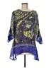 MULTIPLES 100% Polyester Blue 3/4 Sleeve Blouse Size M - photo 1