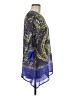 MULTIPLES 100% Polyester Blue 3/4 Sleeve Blouse Size M - photo 4