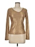 Bebe Metallic Gold Pullover Sweater Size M - photo 1