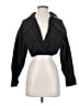 A.L.C. 100% Cotton Black Long Sleeve Blouse Size 2 - photo 1