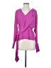 Atlein Collective 100% Polyester Purple Long Sleeve Blouse Size 4 - photo 1