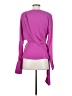 Atlein Collective 100% Polyester Purple Long Sleeve Blouse Size 4 - photo 2
