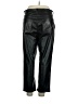 Gap 100% Polyester Black Faux Leather Pants Size 16s - photo 2