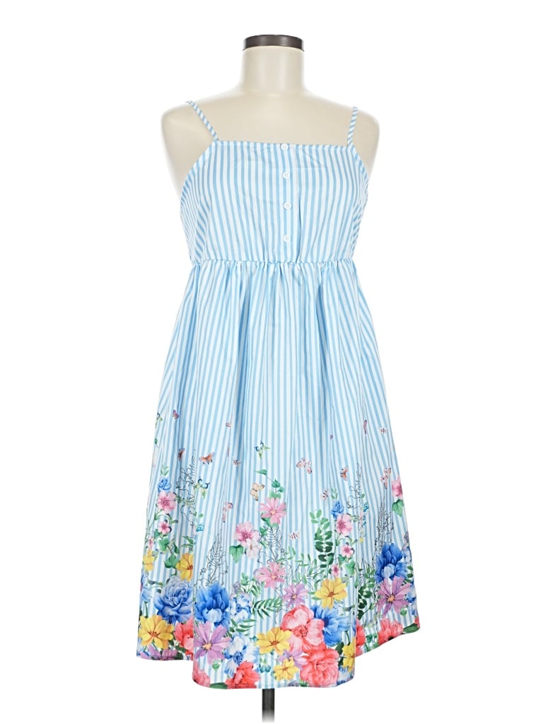 Pre-owned Shein Casual Dress In Blue