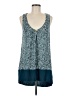 Ellen Tracy Teal Sleeveless Blouse Size M - photo 1